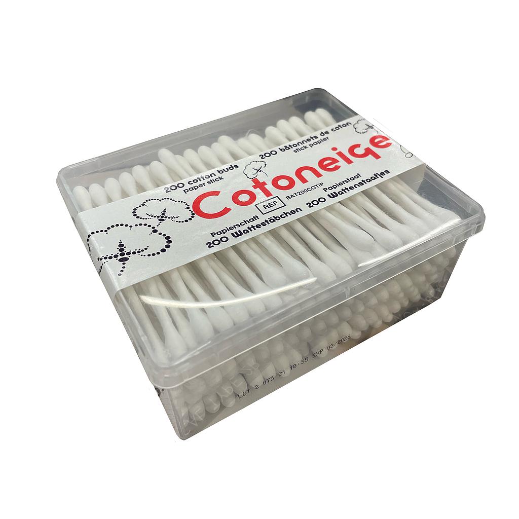 Coton-tiges écouvillons écologiques Cotoneige