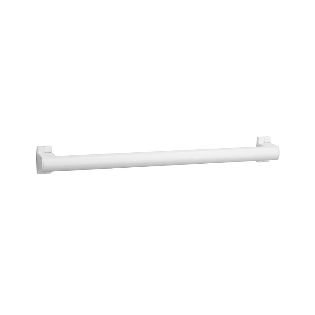 Barre d'appui droite époxy blanc 100 cm