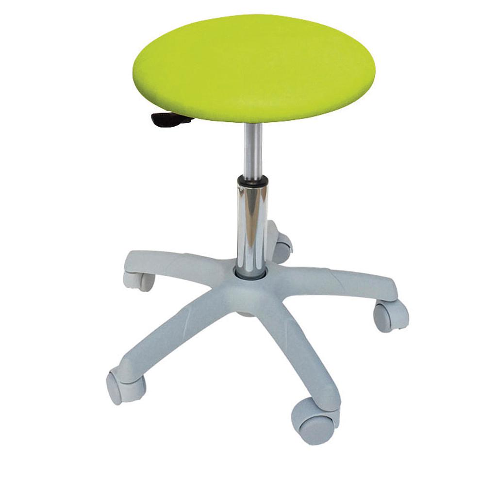 Ecoposturale ronde kruk met nylon onderstel