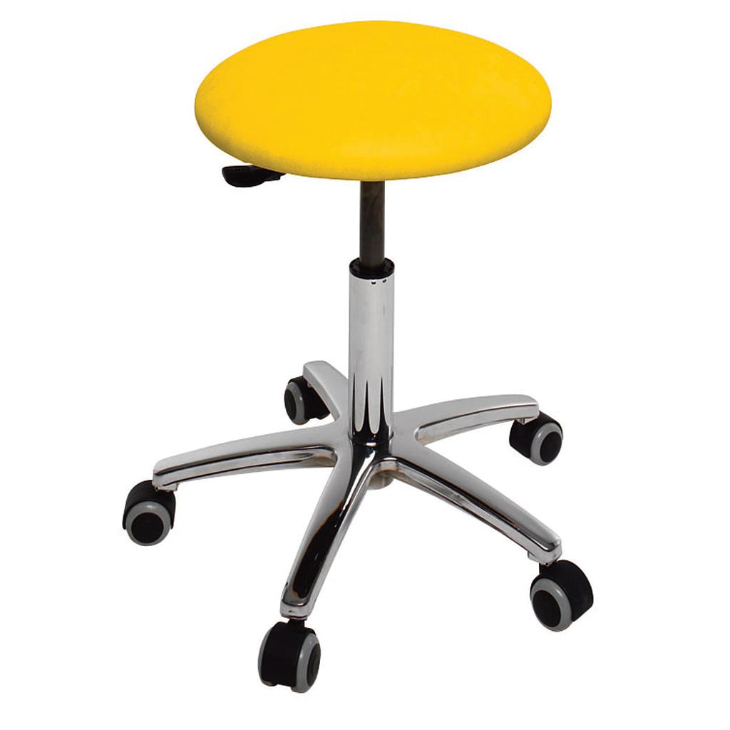 Ecoposturale ronde kruk met aluminium onderstel