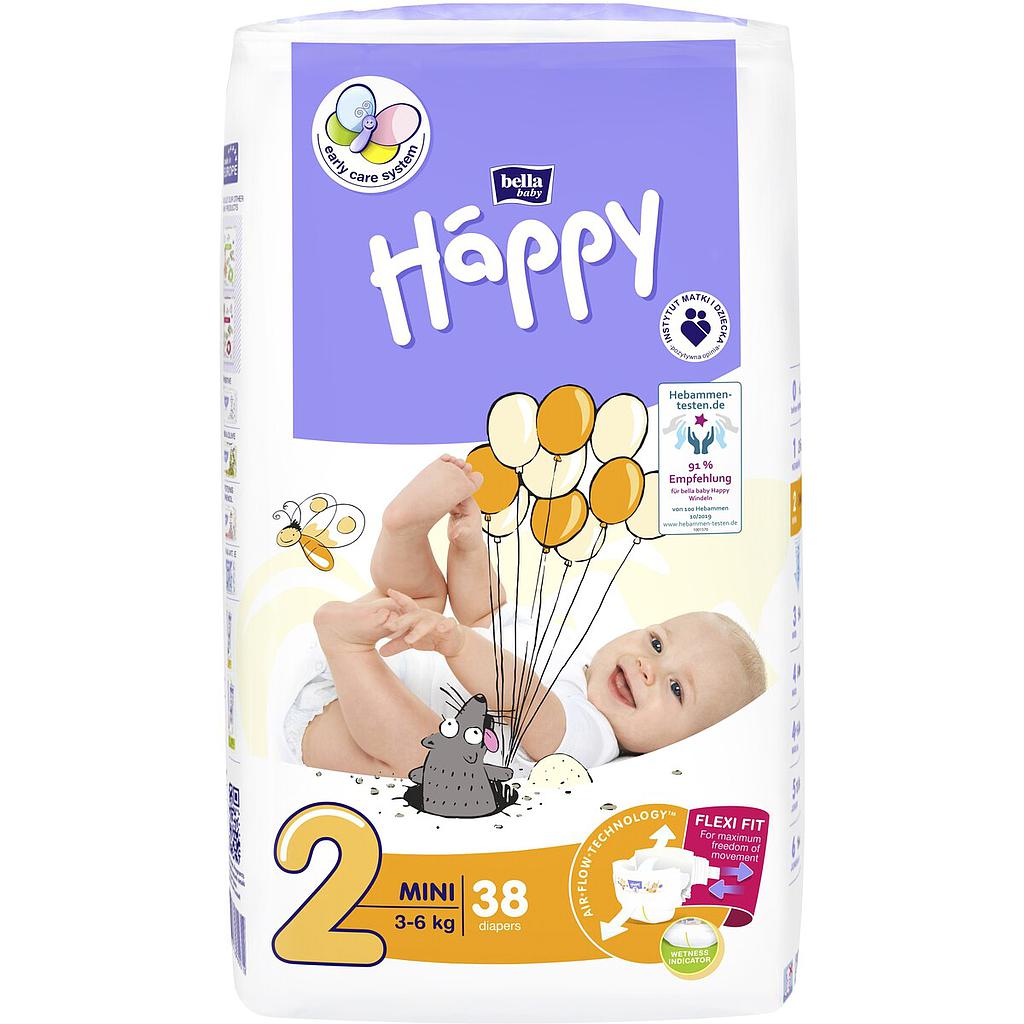 Lange bébé Taille 2 Mini 3 à 6kg Bella Baby Happy