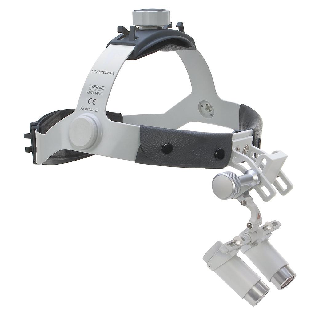 Loupes Binoculaires HEINE HRP avec support i-View sur bandeau Professional L, en mallette