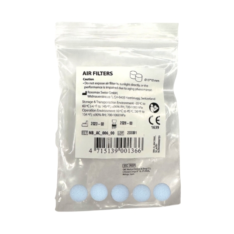 Filtres à air pour aérosol Rossmax (NI60-NB80-NA100-NB500-NK1000)