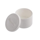 Boîte pour dentier complet avec tamis amovible blanc