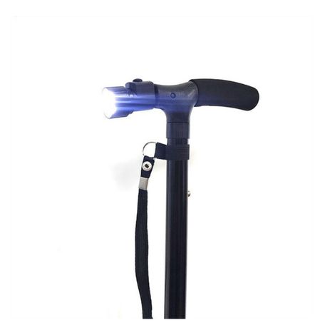 Canne de marche pliable avec lumière