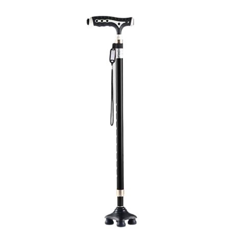 Canne de marche avec base non pliable avec lumière