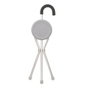 Canne siège col de cygne tripode aluminium repliable