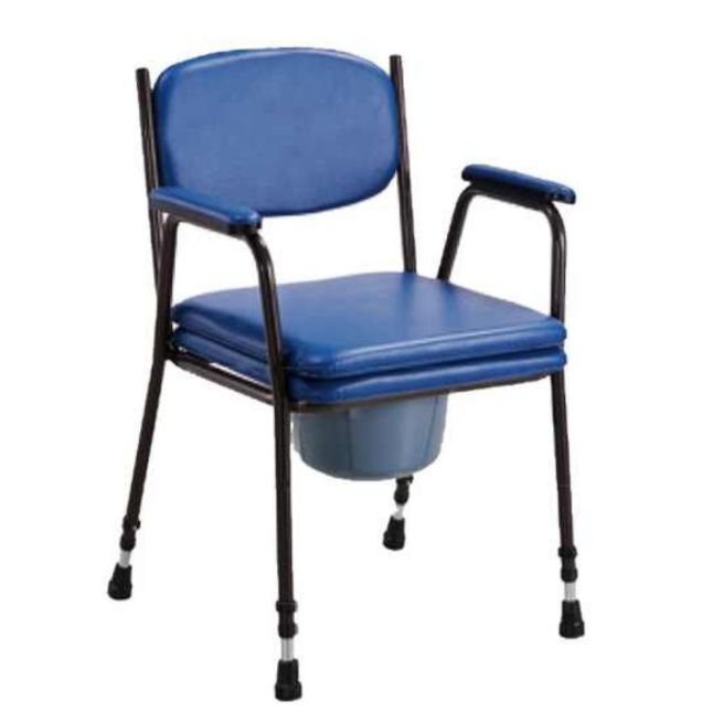 Chaise percée bleu ajustable en hauteur