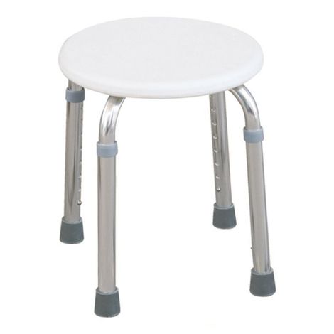 Tabouret rond de douche ajustable en hauteur