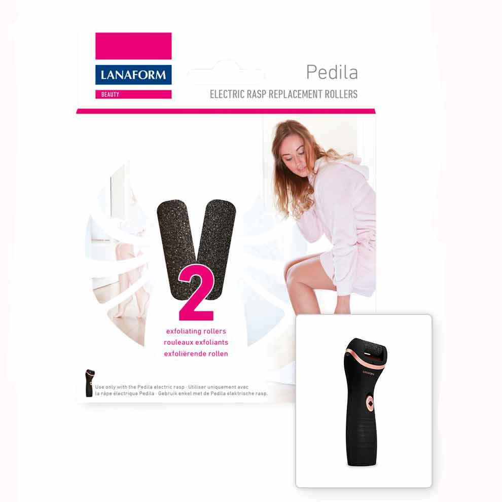 Vervanging 2 rollers voor Pedila rasp