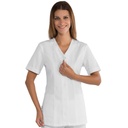 Tunique médicale en coton avec fermeture à pression