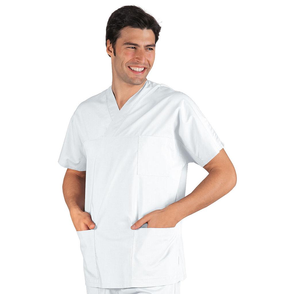 Tunique médicale à enfiler en coton