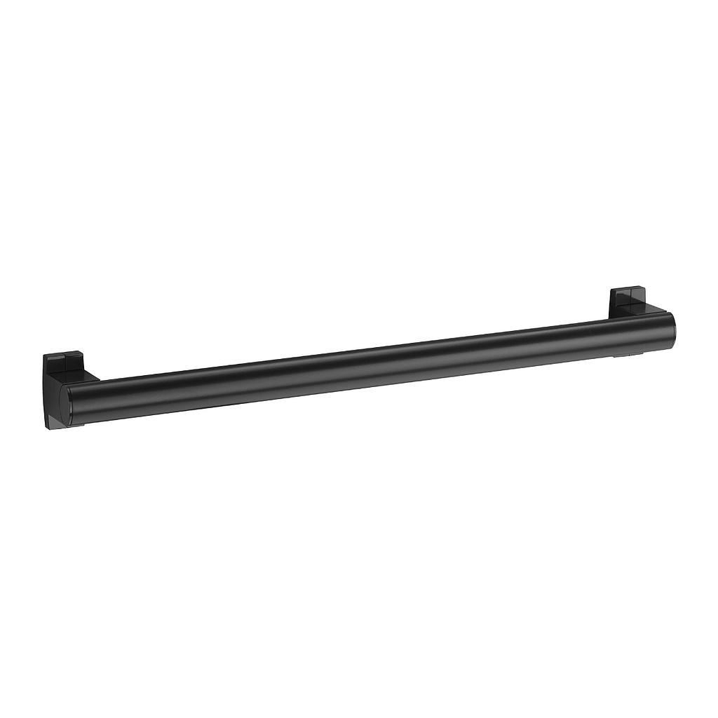 Barre d'appui droite en époxy noir mat 60cm