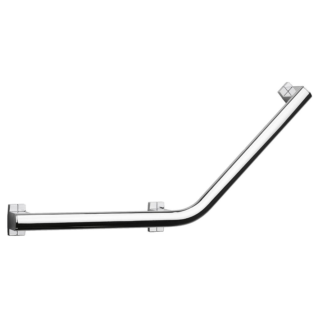 Barre d'appui coudée 135° 40x40cm anodisé brillant