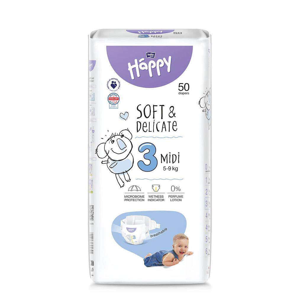 Babyluier Maat 3 Midi 5 tot 9kg Bella Baby Happy megapakket