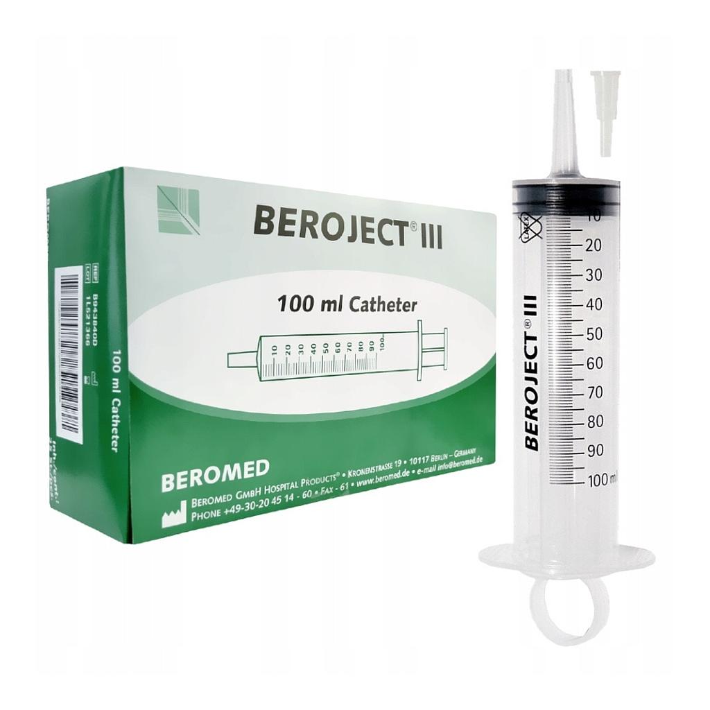 Seringue Beroject III 100ml catheter tip
