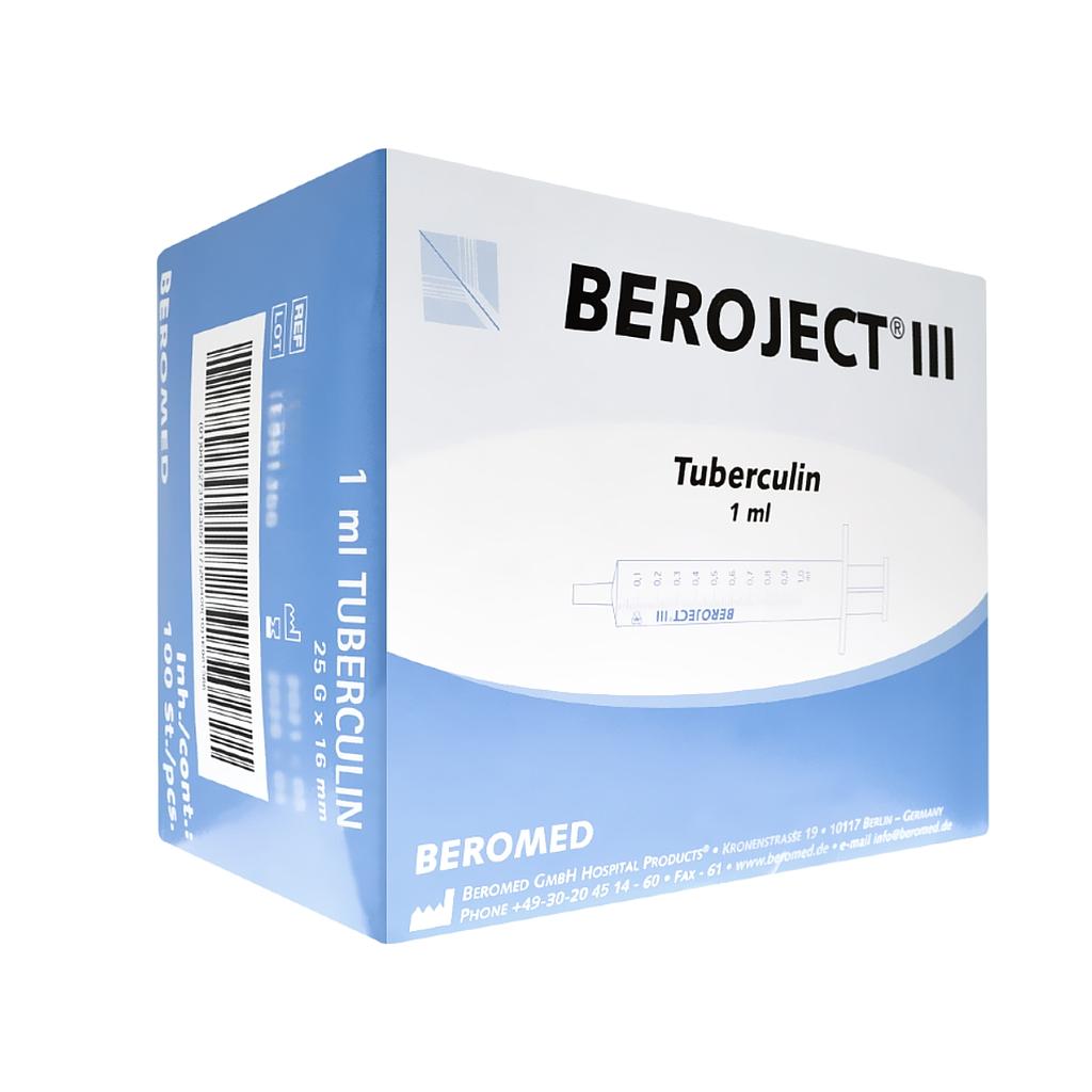 Seringue Beroject tuberculine 1ml sans aiguille