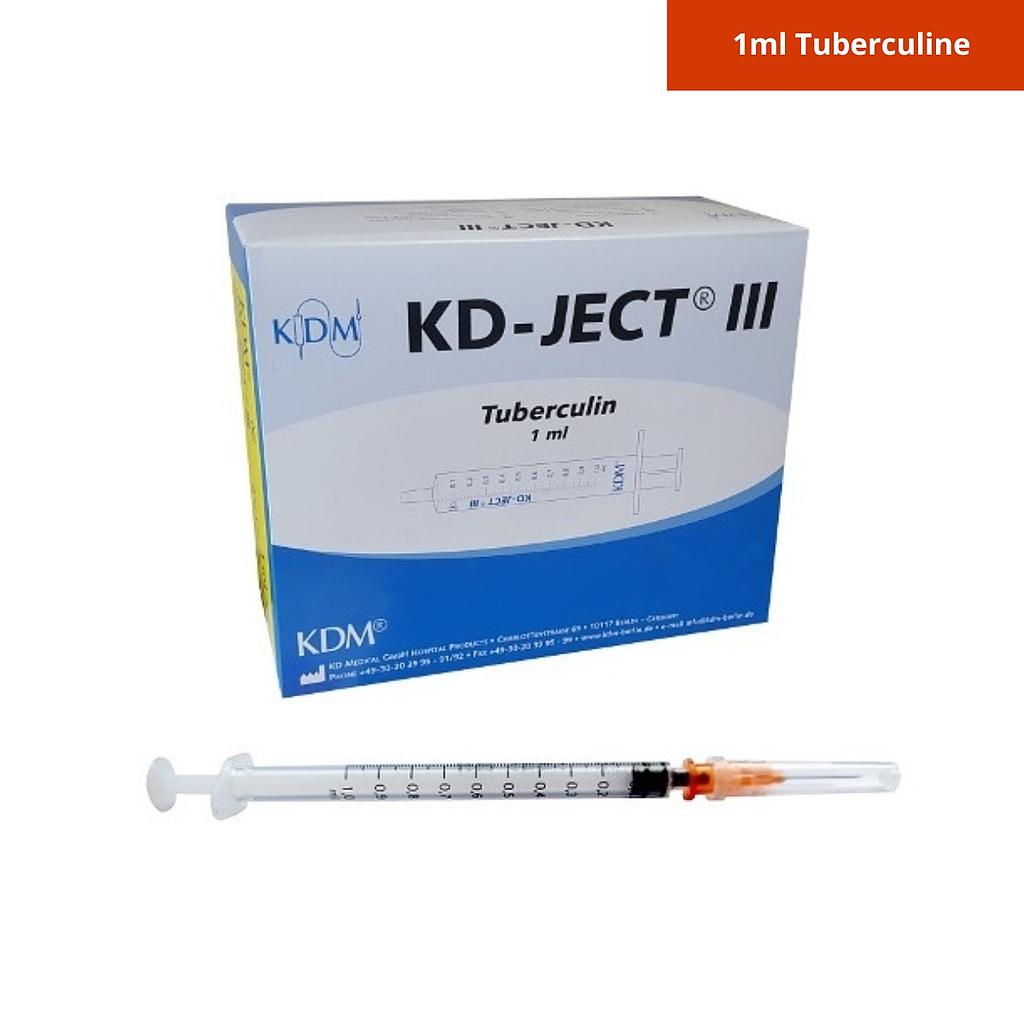 Seringue KD-JECT III Tuberculine 1ml avec aiguille