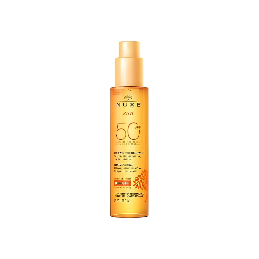 NUXE ZON Zonnebrandolie Hoge Bescherming SPF50 gezicht en lichaam 150ML