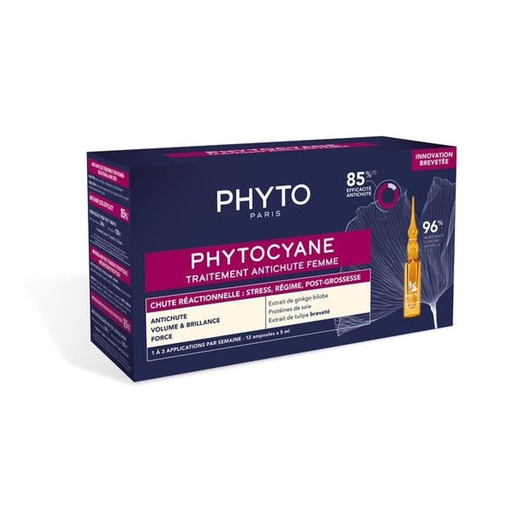 PHYTOCYANE Traitement antichute réactionnelle Femme 12X5ML