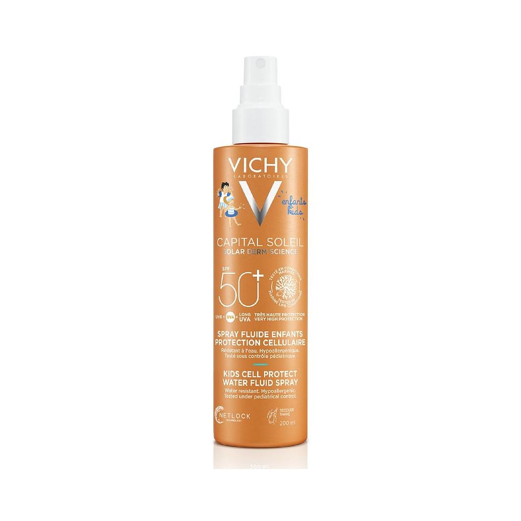 Vichy Capital Soleil Spray Fluide Enfants Bescherming Cellulaire SPF 50+ 200ML