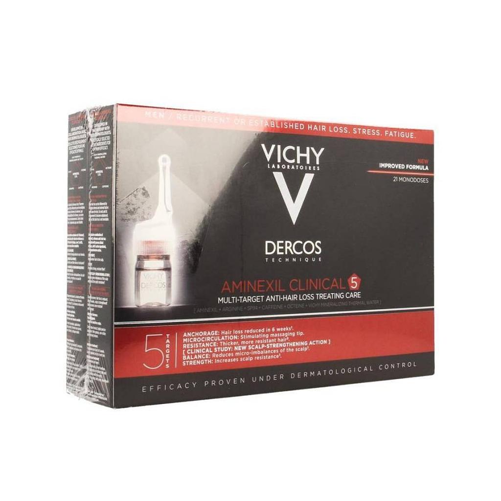 VICHY DERCOS AMINEXIL CLINICAL 5 MEN AMP 21X6ML