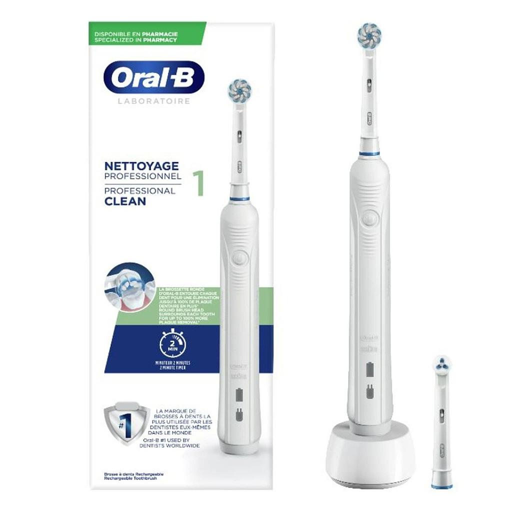 Brosse à dents électrique Oral-B Laboratoire 1 avec 1 recharge brossette