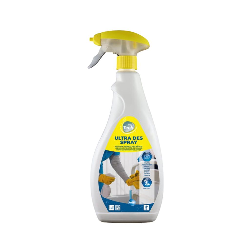 Nettoyant désinfectant toutes surfaces prêt à l’emploi Ultra DES Spray