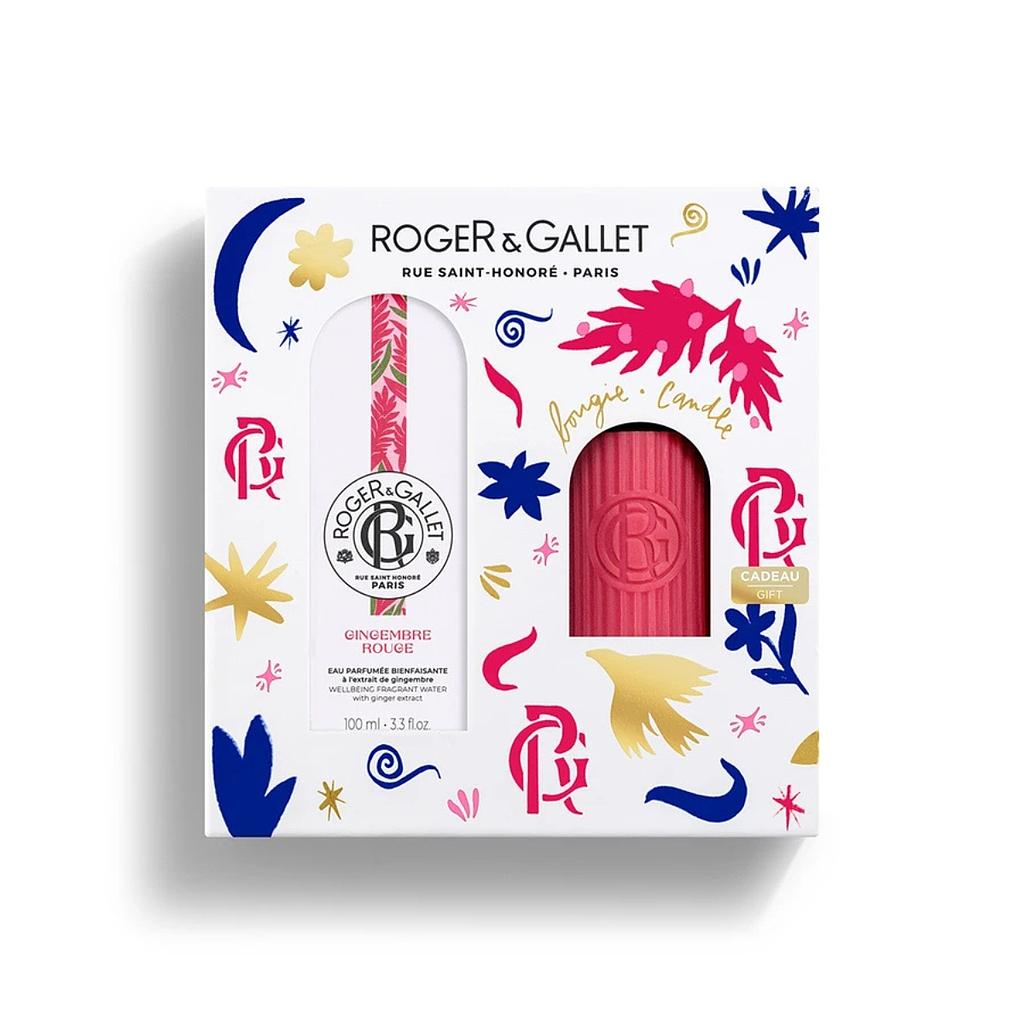 ROGER&GALLET kerstcadeauset Eau Parfumée + rode gemberkaars