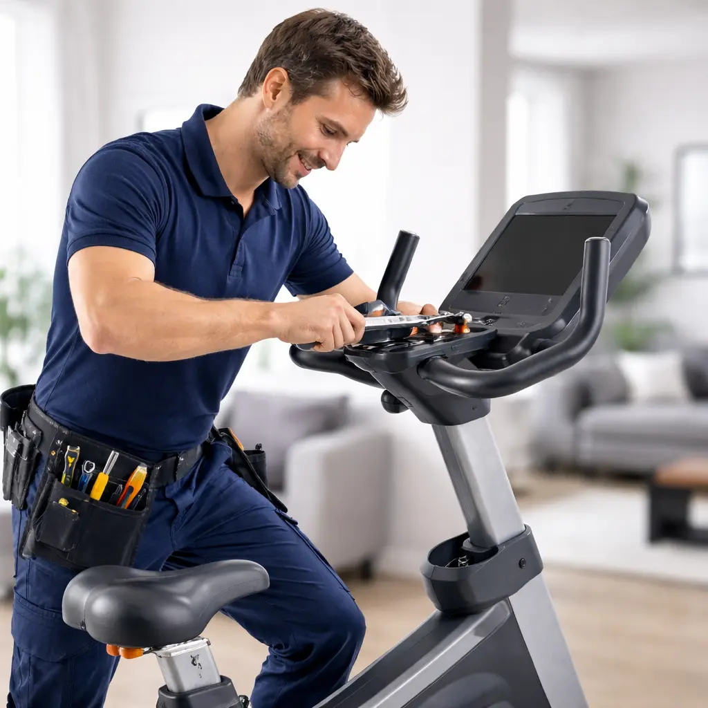 Montage hometrainer en spinningfiets