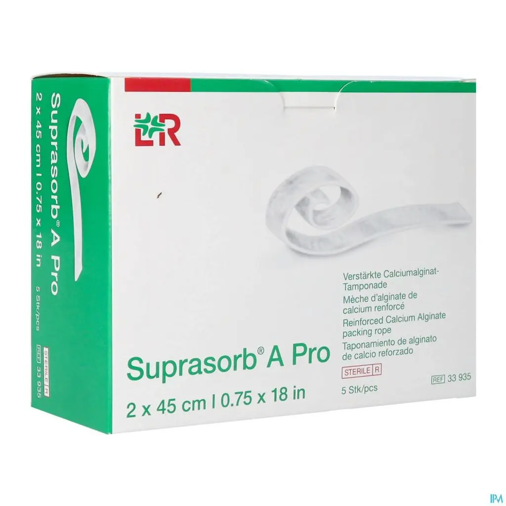 Suprasorb A PRO+ AG 2x45 (mèche) (5)