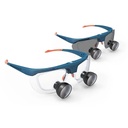 Loupes binoculaires galiléennes TTL, Grossissement 2,5X/420mm, 62mm interpupillaire, sur lunettes avec oculaires intégrés