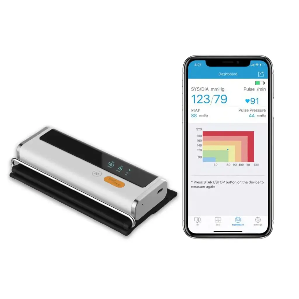 Tensiomètre électronique au bras et ECG - Lepu Armfit BP2 Smart