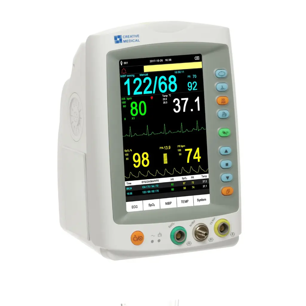 Moniteur de signes vitaux PC-900Plus écran 7‘’ LED - SpO2/PR/NIBP/ECG/TEMP(cutané)
