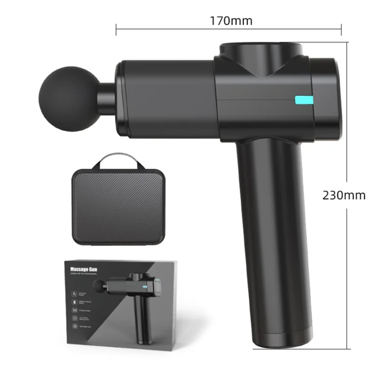 Pistolet de massage musculaire Plus noir