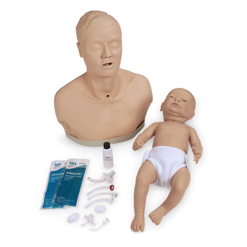 Set éducatif patient pour soins de trachéostomie 3B Scientific®