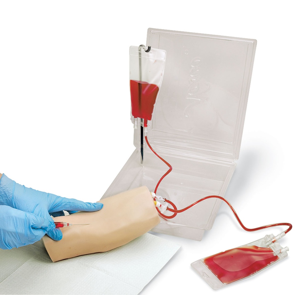 Simulateur de bras pour perfusion intraveineuse portable - Peau blanche 3B Scientific®