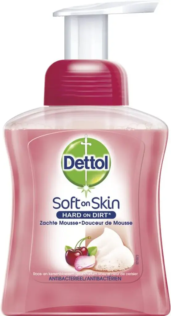 Dettol Douceur de Mousse Antibactérien Rose & Fleur de cerisier 250 ml