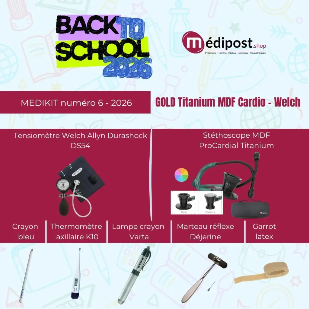 Medikit n°6 - GOLD Titanium MDF Pro Cardial - Welch