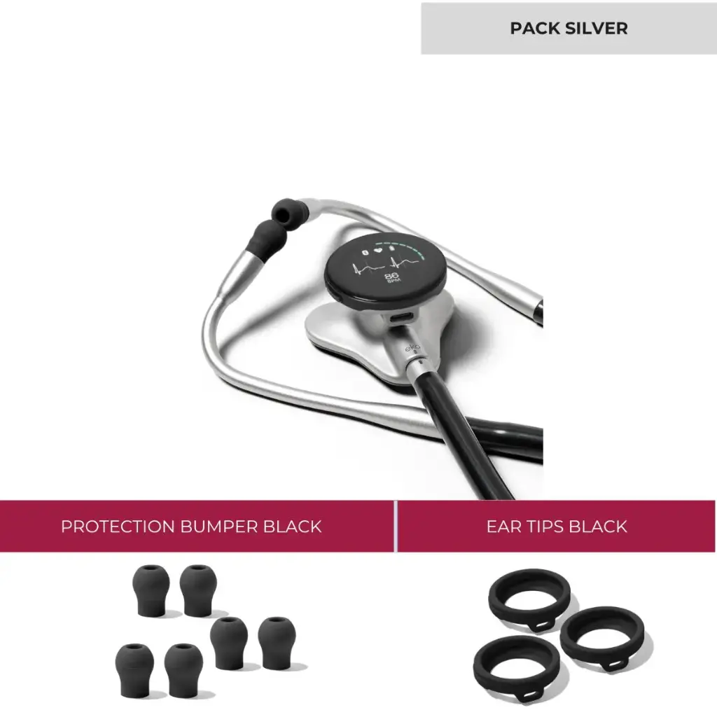 Pack EKO CORE 500™ stéthoscope numérique - SILVER