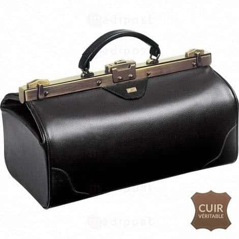 Assista retro lederen medische koffer