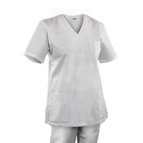 Gemengde medische tuniek, aantrekken