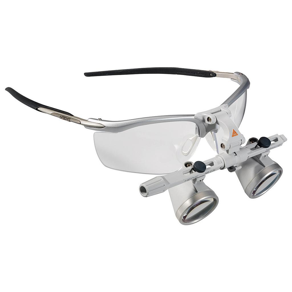 Loupes Binoculaires HEINE HR 2.5x avec support i-View sur lunettes S-FRAME, en mallette