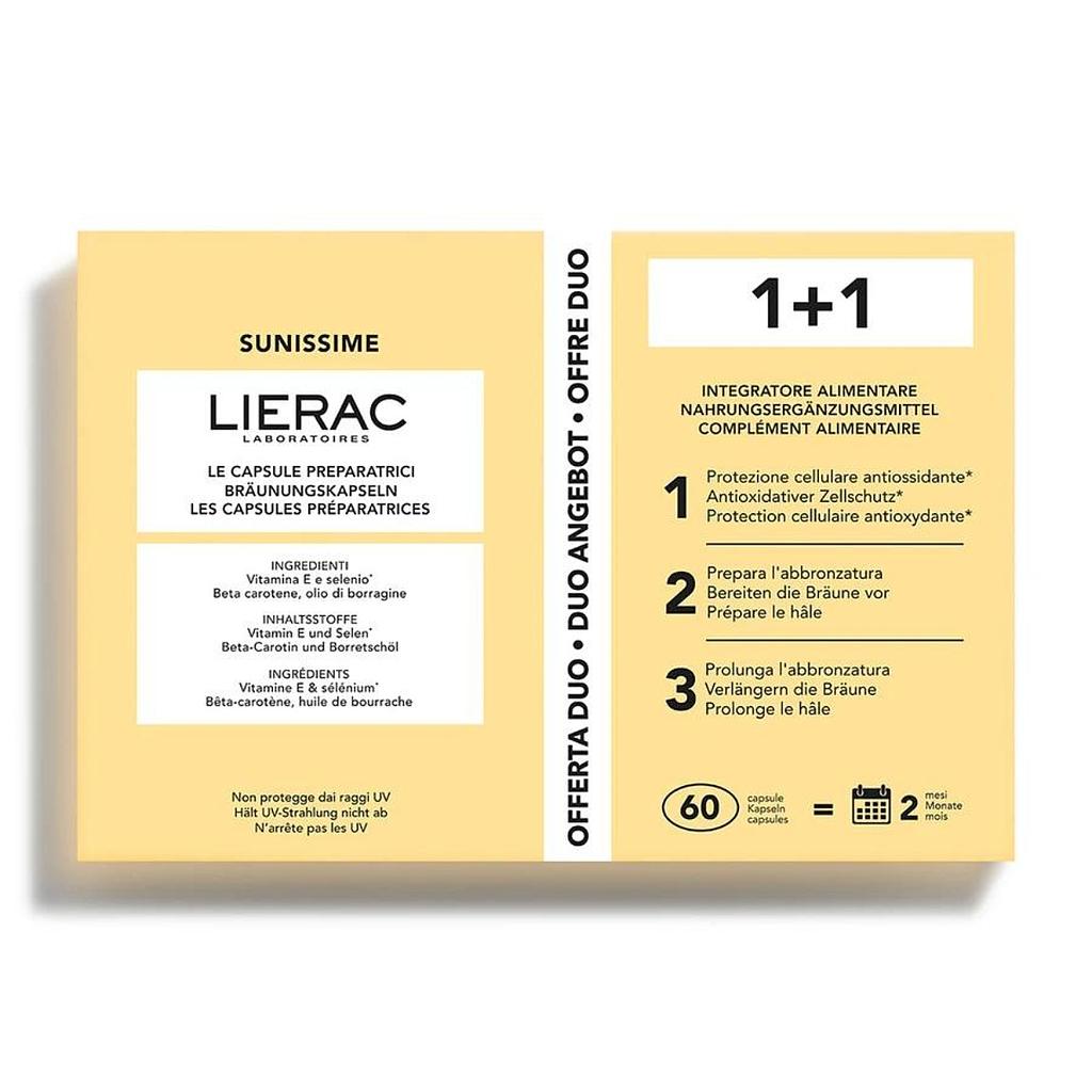 LIERAC SUNISSIME DUO Les Capsules Préparatrices 2X30