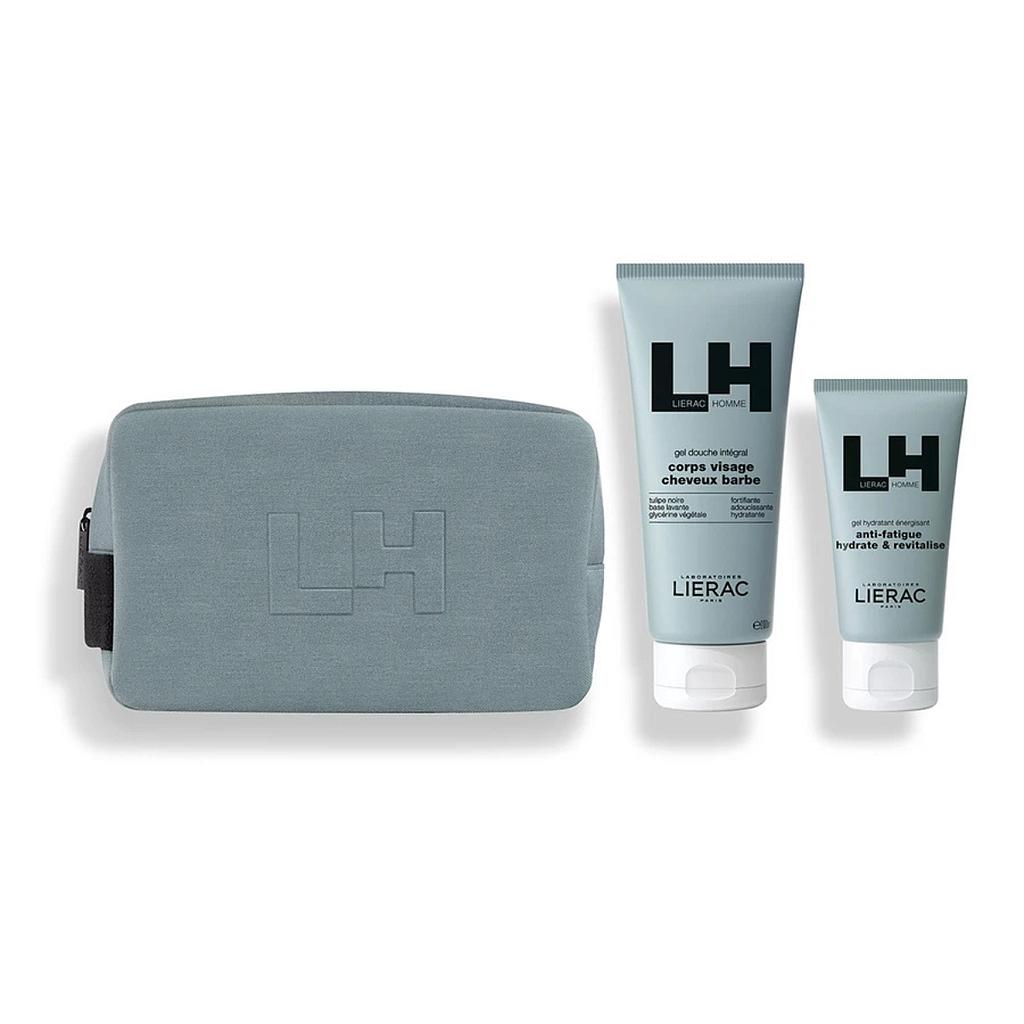 LIERAC HOMME Coffret Noël Gel Hydratant Energisant + Gel Douche