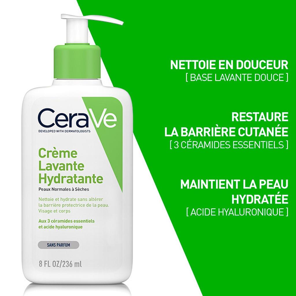 CeraVe Crème Lavante Hydratante 236 ML