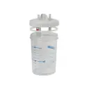 Flacon complet autoclavable avec couvercle et joint pour pompe d'aspiration CA-MI