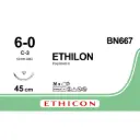 Fil de suture ETHILON® 6-0, C-3, 13 mm, 3/8 triangulaire, 45 cm noir, 1 fil
