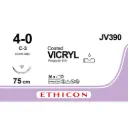 Fil de suture COATED VICRYL® 4-0, C-3, 13 mm, 3/8 triangulaire, 75 cm violet