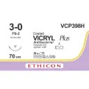 Fil de suture COATED VICRYL® 3-0, FS-2, 19 mm, 3/8 triangulaire, 75 cm violet